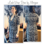 Lea Knit Wrap Dress Sewing Pattern By Morgan And Style Arc