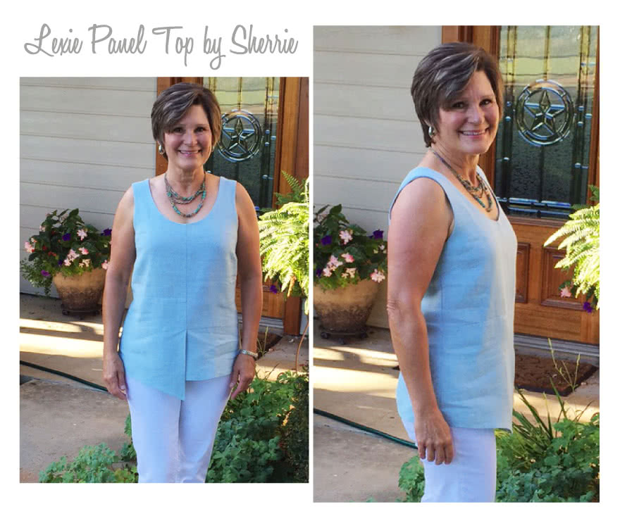 Lexie Panel Top Sewing Pattern By Sherrie And Style Arc - Casual top with detailed panelling