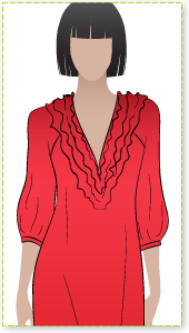 Lexley Blouse / Dress Sewing Pattern By Style Arc - Beautiful tunic/ dress designed to suit all sizes