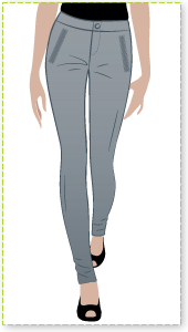 Lily Ski Pant Sewing Pattern By Style Arc - Greate legging style pant