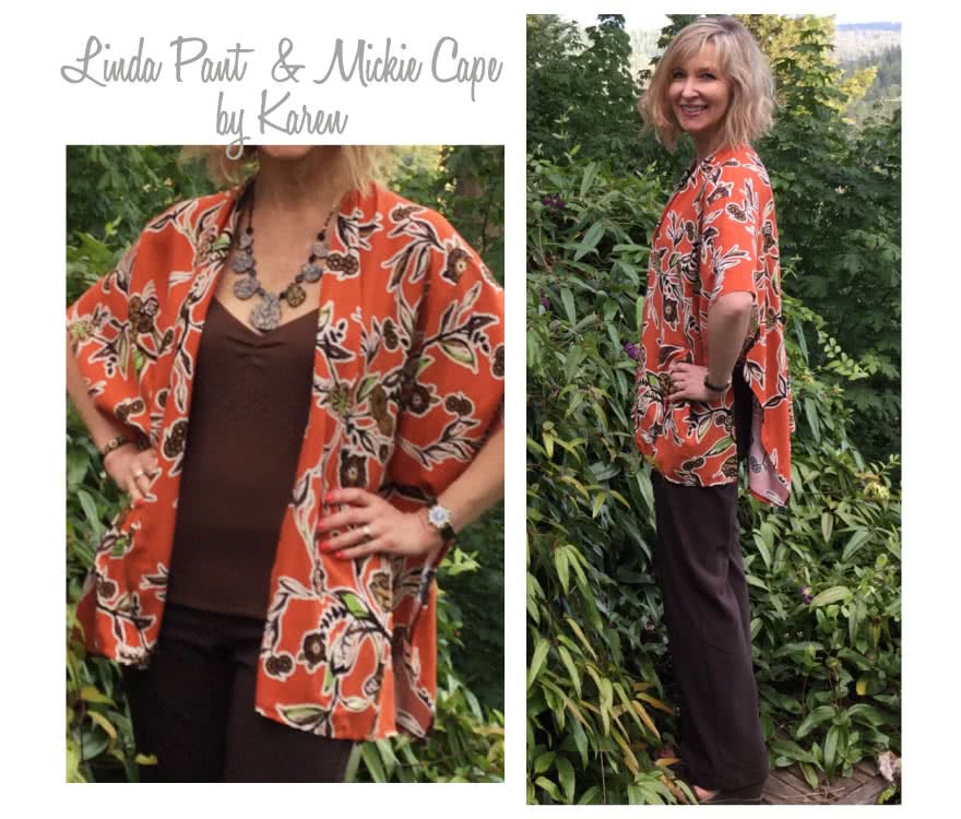 Mickie Cape Sewing Pattern By Karen And Style Arc - Simple but sophisticated cape