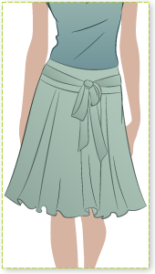 Lisa Skirt Sewing Pattern By Style Arc - You will enjoy this great full knee length skirt
