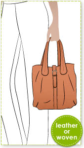 London Tote Bag Sewing Pattern By Style Arc - This is a versatile and useable tote with buckle closure