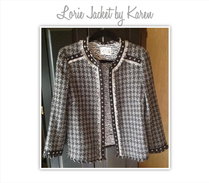 Lorie Jacket Sewing Pattern By Karen And Style Arc - Designer look without the complication!