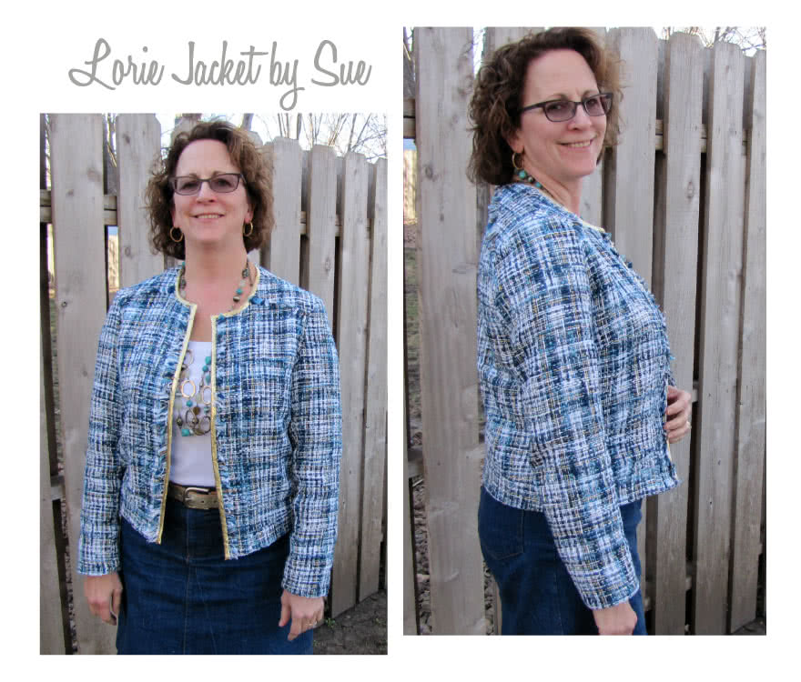 Lorie Jacket Sewing Pattern By Sue And Style Arc - Designer look without the complication!