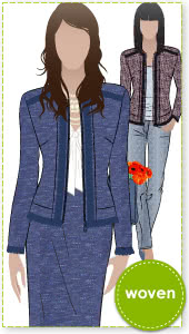 Lorie Jacket Sewing Pattern By Style Arc - Designer look without the complication!