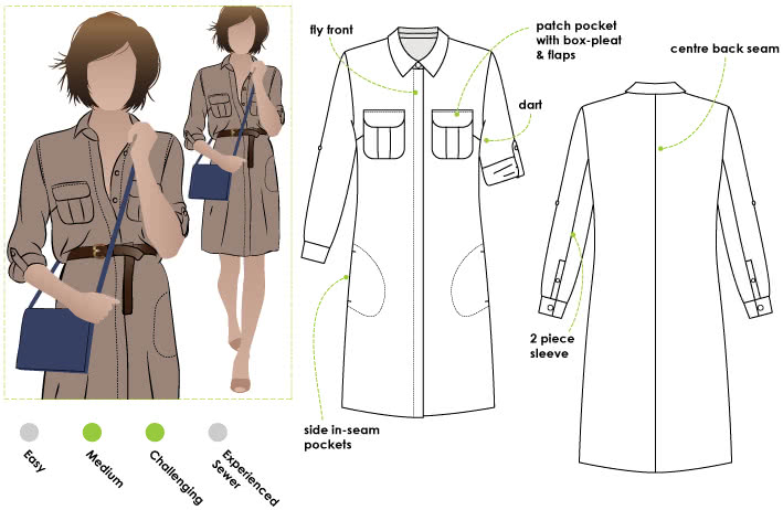 Shirt pattern dress new arrivals