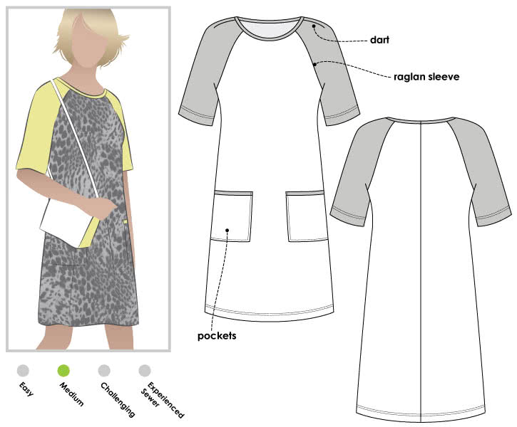 Mary Shift Dress Sewing Pattern – Dress Sewing Patterns – Style Arc