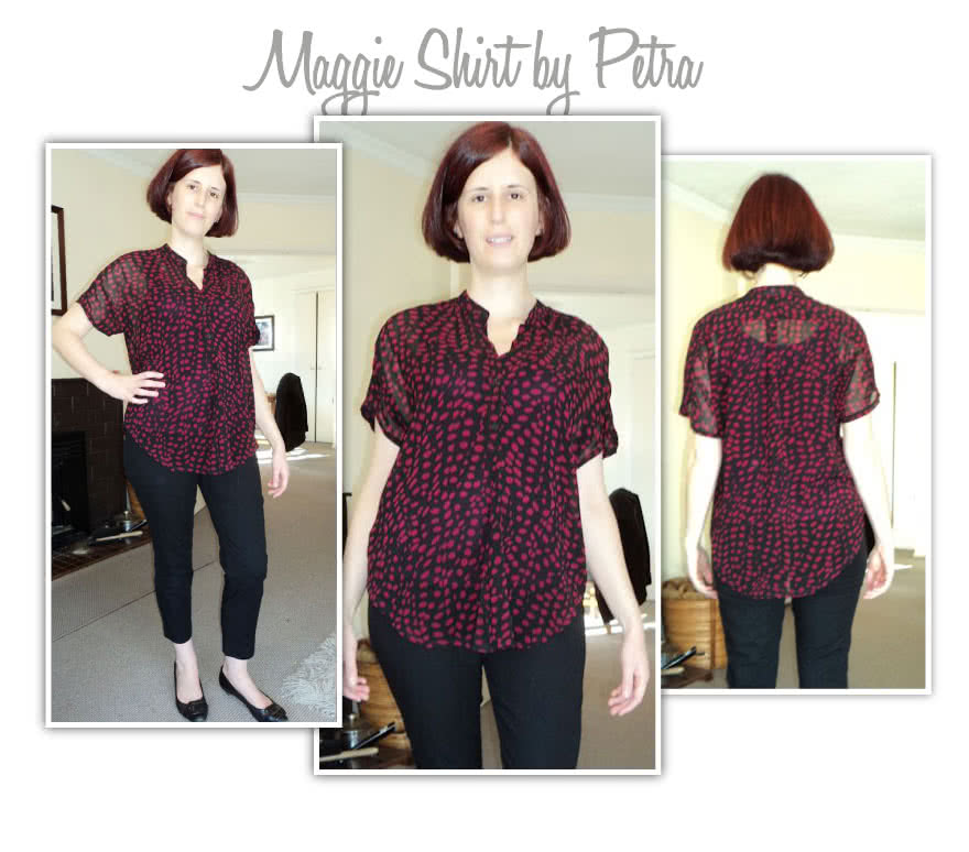 Maggie Shirt Sewing Pattern By Petra And Style Arc - Sophisticate shirt with “Magyar” sleeve