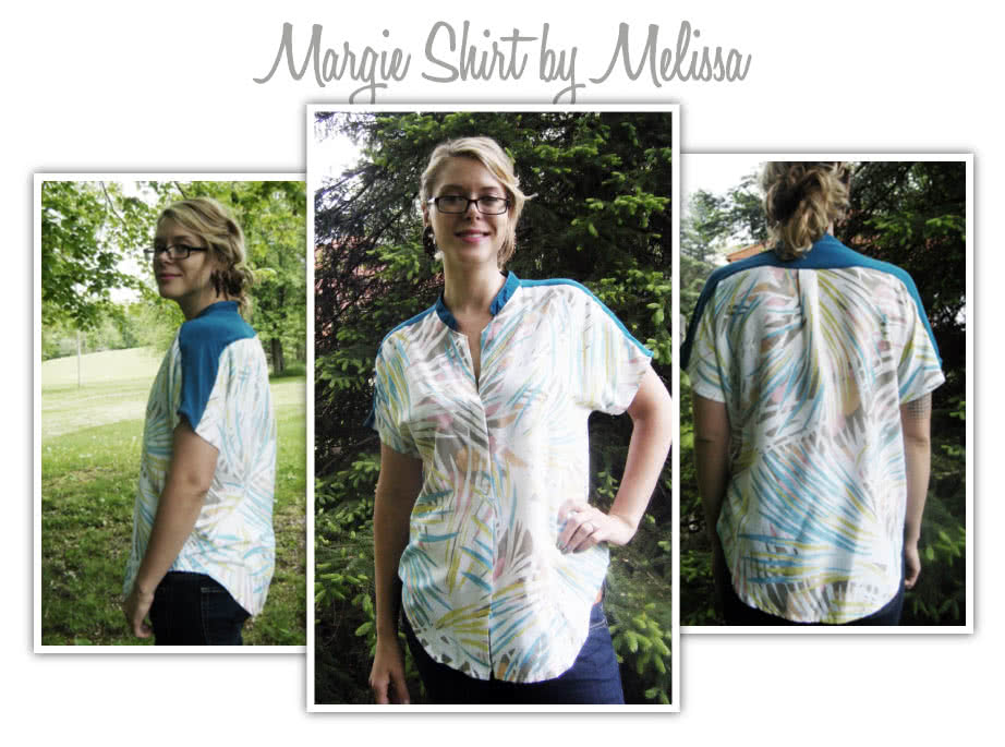 Maggie Shirt Sewing Pattern By Melissa And Style Arc - Sophisticate shirt with “Magyar” sleeve