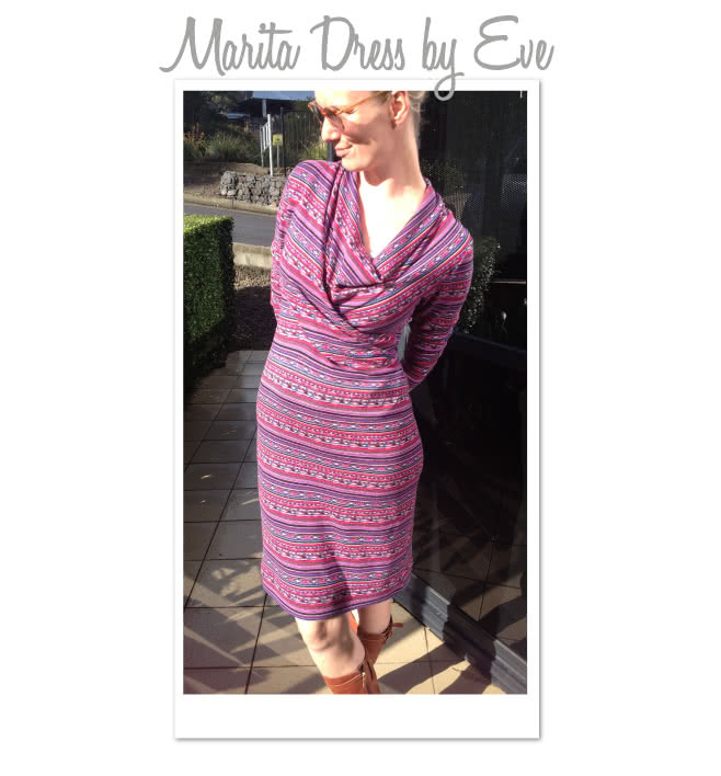 Marita Knit Dress Sewing Pattern By Eve And Style Arc - Great easy to wear knit dress