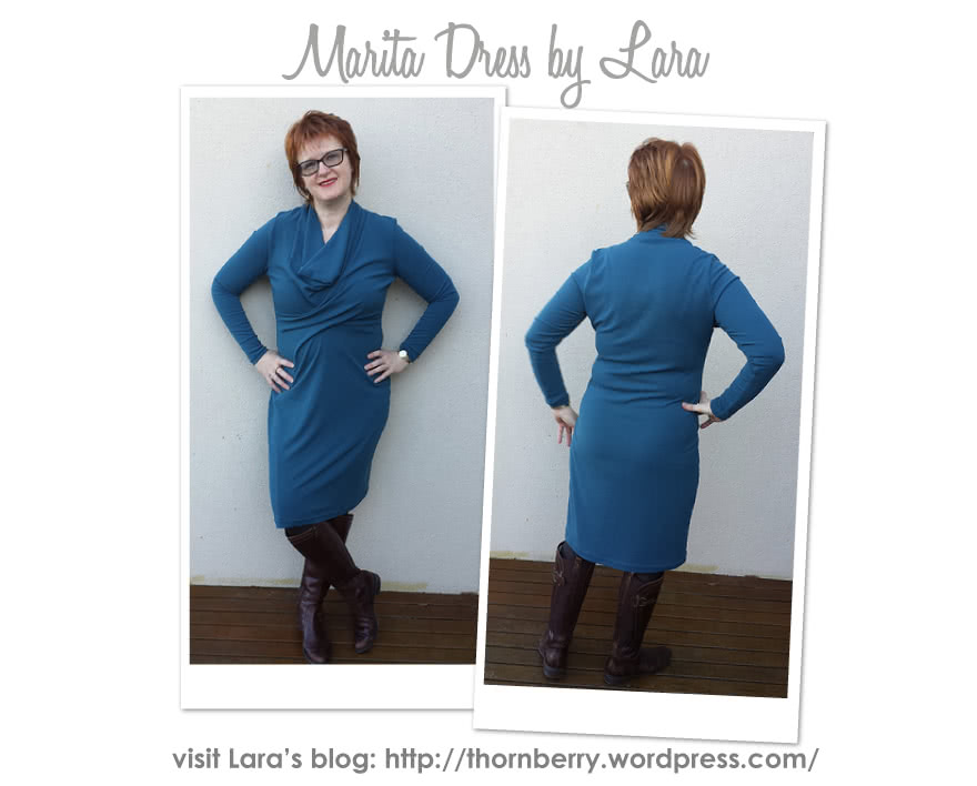 Marita Knit Dress Sewing Pattern By Lara And Style Arc - Great easy to wear knit dress