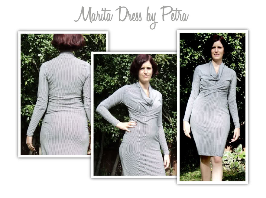 Marita Knit Dress Sewing Pattern By Petra And Style Arc - Great easy to wear knit dress