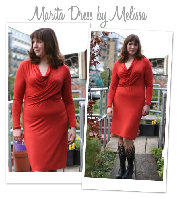 Marita Knit Dress Sewing Pattern By Melissa And Style Arc - Great easy to wear knit dress