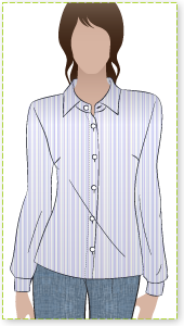 Melissa Blouse Sewing Pattern By Style Arc - Fitted woven shirt