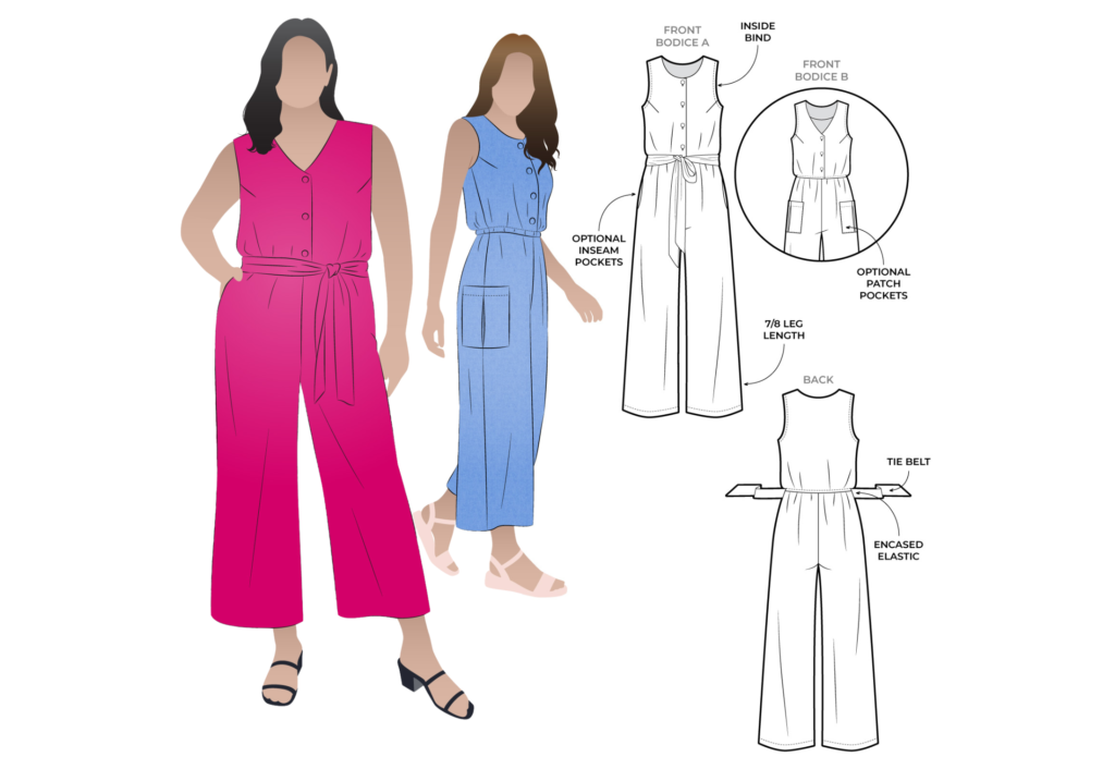 Wide Leg Jumpsuit – Rooted and Sewn