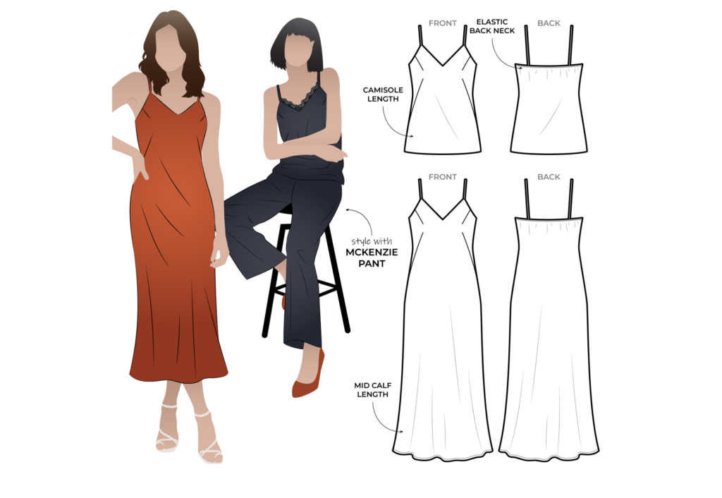 Sewing & fitting SECRETS: flowy CAMISOLE. 2 Low Key Cami (Pattern  Emporium). SO COMFY. 