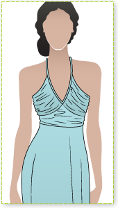 Natalie Dress Sewing Pattern By Style Arc - Beautiful dress with gathered bodice and bust
