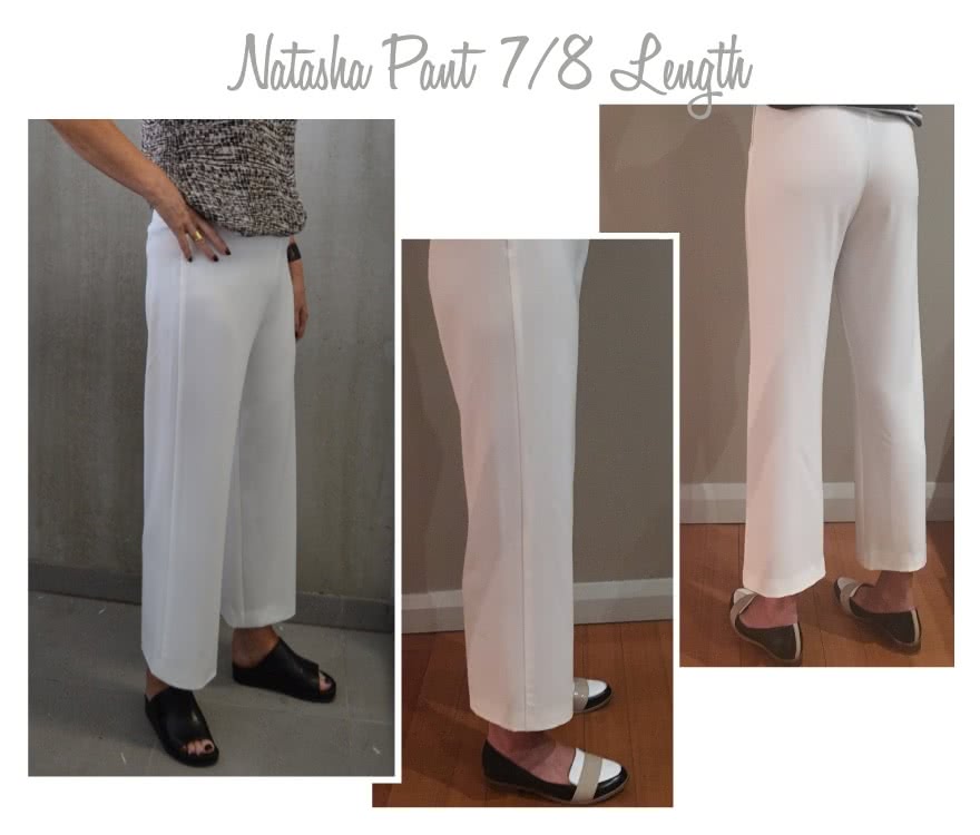 Natasha Woven Pant Sewing Pattern By Style Arc - The new shaped wider leg pant in three lengths.