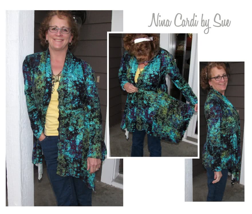 Nina Swing Cardi By Style Arc - Waterfall knit cardigan