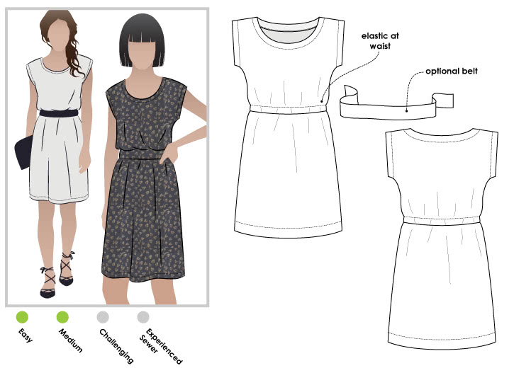 Olivia Dress Sewing Pattern – Dress ...