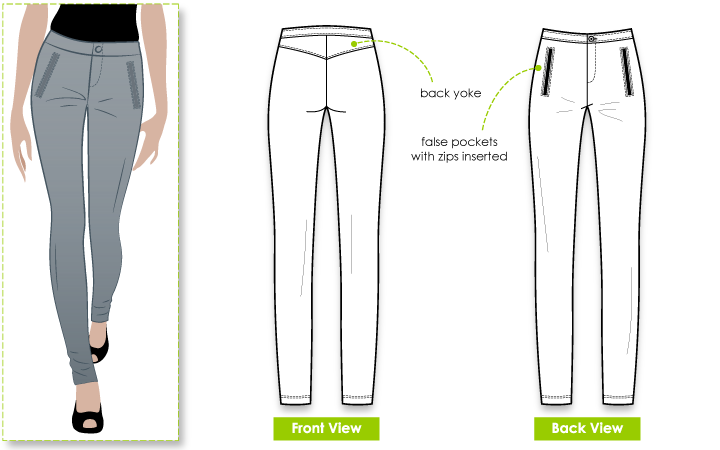 Lily Ski Pant Sewing Pattern – Casual Patterns – Style Arc