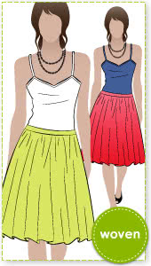 Penny Skirt Sewing Pattern By Style Arc - This is a cute dirndl look skirt
