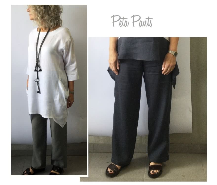 Peta Pant Sewing Pattern By Style Arc - Great pull on pant with beautiful leg shape