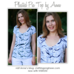 Pleated Pia Top Sewing Pattern By Anne And Style Arc
