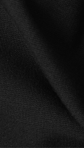 Ponte Knit In Plain Black Fabric By Style Arc - Ponte de Roma knit fabric in plain black.