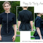 Poppy Zip Front Top Sewing Pattern By Anne And Style Arc