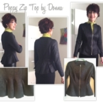 Poppy Zip Front Top Sewing Pattern By Donna And Style Arc