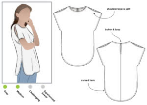 Rae Tunic Sewing Pattern – Casual Patterns – Style Arc