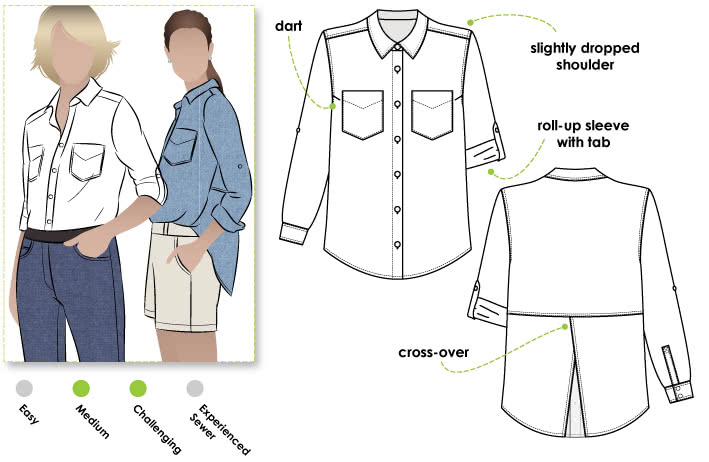 oversized shirt pattern