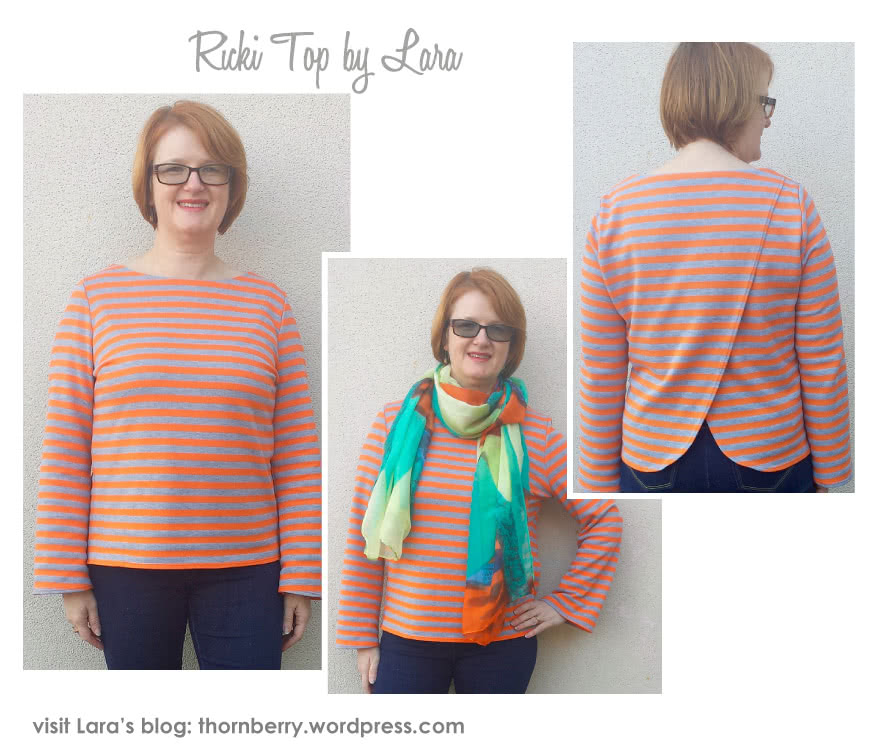 Ricki Top Sewing Pattern By Lara And Style Arc - Boxy back wrap top