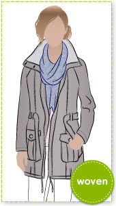 Romy Anorak Sewing Pattern By Style Arc - Must have casual coat of the season