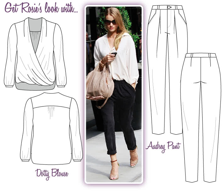 Rosie Look #3 Sewing Pattern Bundle By Style Arc - Rosie Chic Street Look - Anita Blouse & Elle Pant