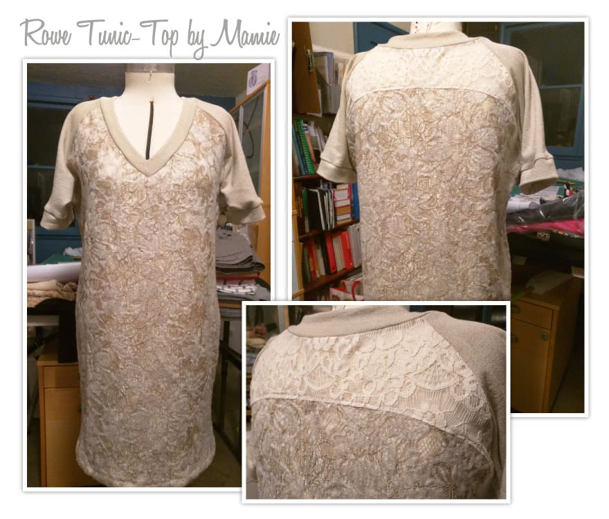 Rowe's Tunic / Top Sewing Pattern By Mamie And Style Arc - Knit raglan tunic/top with interesting design features