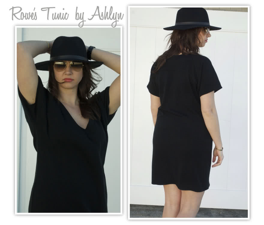 Rowe's Tunic / Top Sewing Pattern By Ashlyn And Style Arc - Knit raglan tunic/top with interesting design features