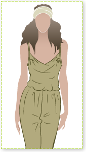Ruby Jumpsuit Sewing Pattern By Style Arc - Harem style pant all-in-one jumpsuit pattern