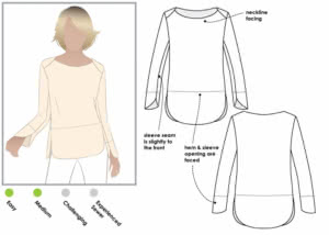 Savannah Knit Top Sewing Pattern – Casual Patterns – Style Arc
