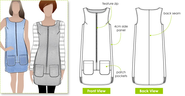 Shift Dress Pattern - Style Arc Jodie Dress