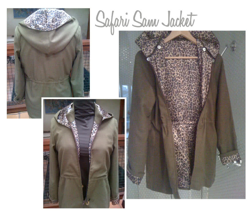 Safari Jane Jacket Sewing Pattern By Style Arc - Safari-style inspired hooded jacket