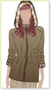 Safari Jane Jacket Sewing Pattern By Style Arc - Safari-style inspired hooded jacket