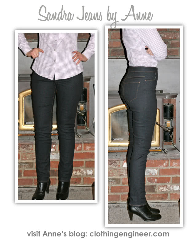 Sandra Narrow Leg Jean Sewing Pattern By Anne And Style Arc - Fashionable narrow leg woven jean