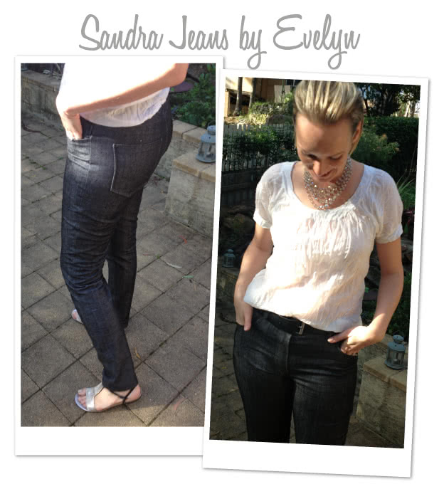 Sandra Narrow Leg Jean Sewing Pattern By Evelyn And Style Arc - Fashionable narrow leg woven jean