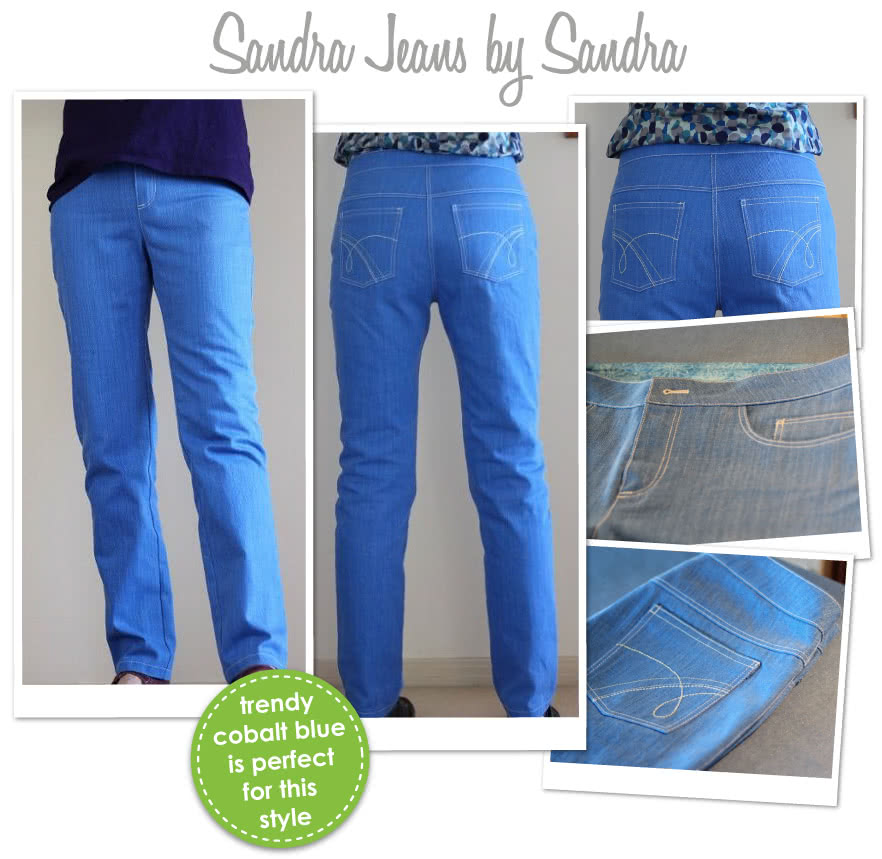 Sandra Narrow Leg Jean Sewing Pattern By Sandra And Style Arc - Fashionable narrow leg woven jean