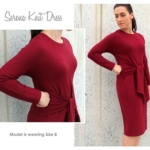 Serena Dress + Grey Ponte Sewing Pattern Fabric Bundle By Style Arc