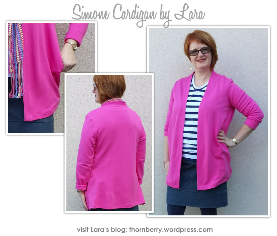 Simone Knit Cardigan Sewing Pattern By Lara And Style Arc - Versatile drape pocket cardigan