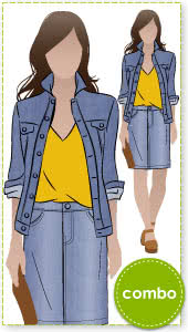 Stacie + Diana + Sally Outfit Sewing Pattern Bundle By Style Arc - Stacie Jean Jacket + Diana Top + Sally Jean Skirt